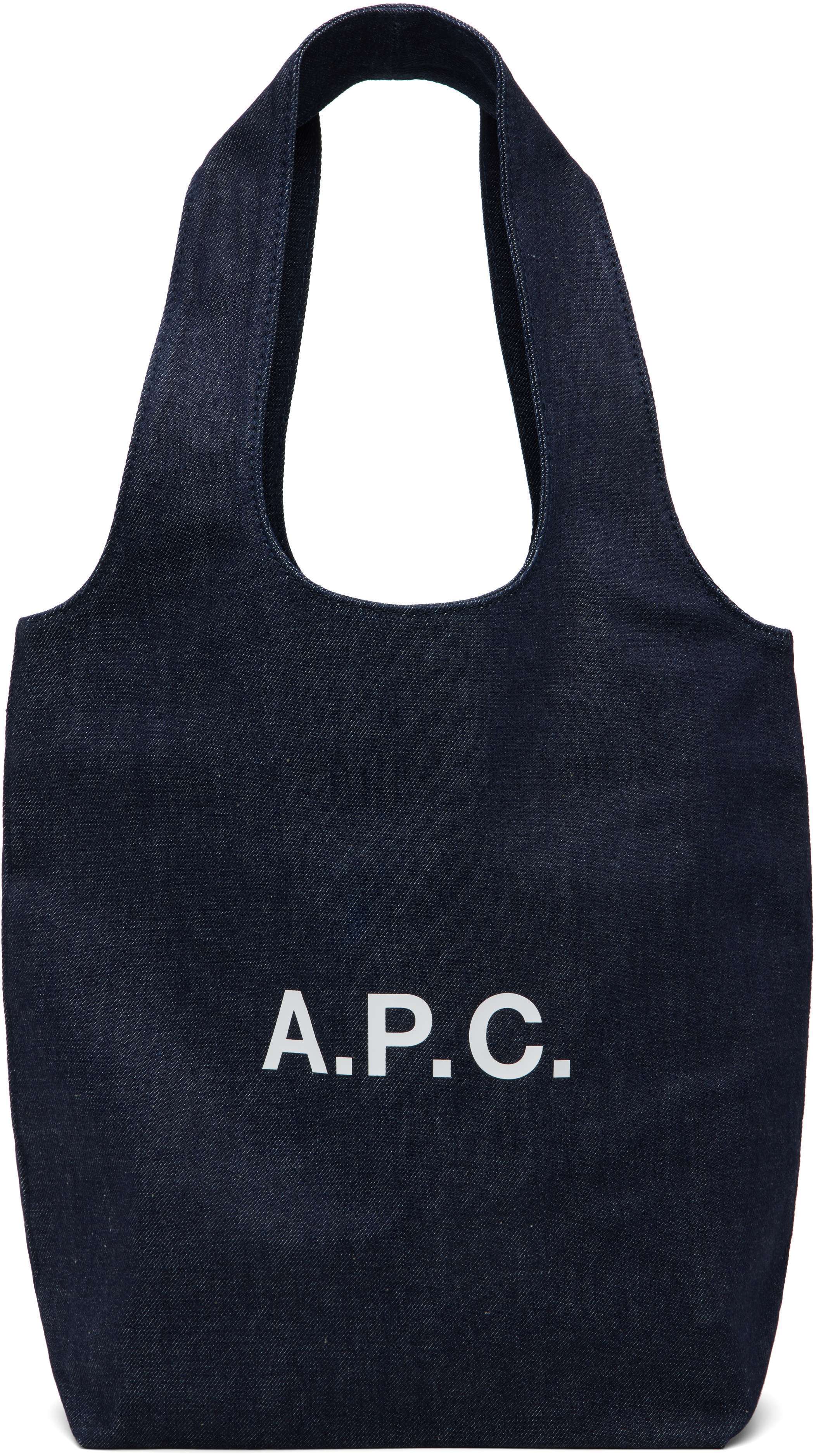 【関税込み】A.P.C. ネイビー スモール Ninon トートバッグ