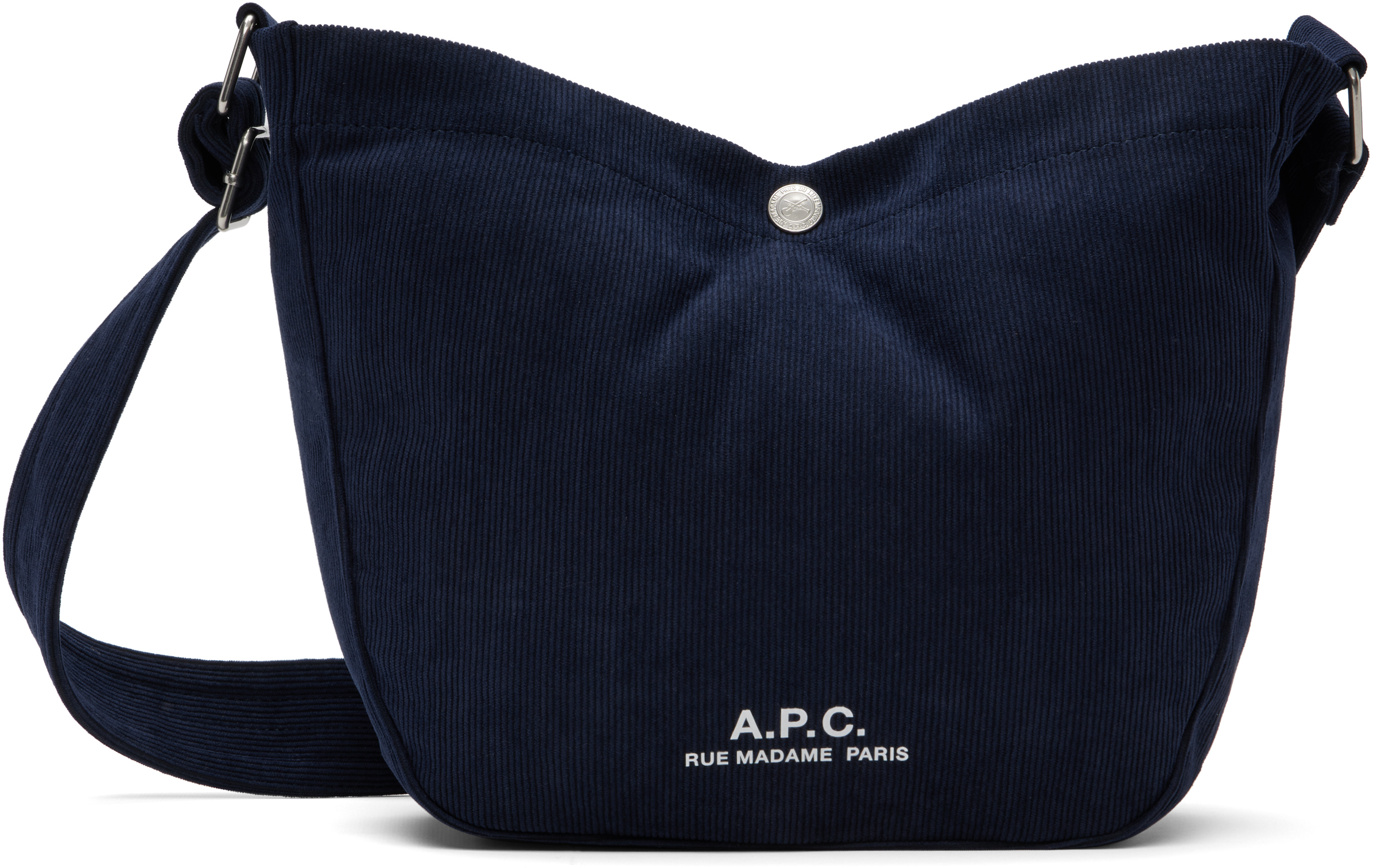 【関税込み】A.P.C. ネイビー スモール Journal サッチェル