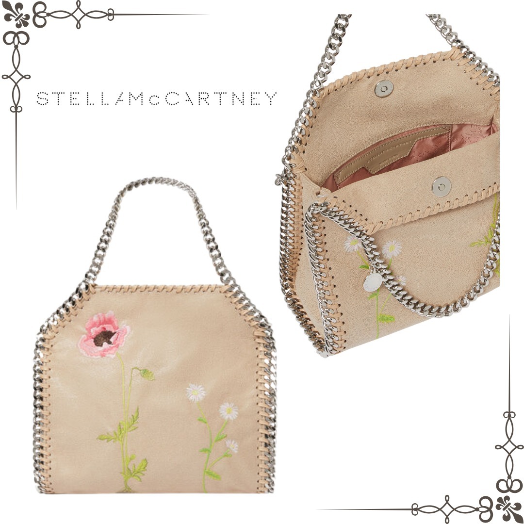 STELLAMcCARTNEY ファラベラ 花柄刺繍 ミニトートバッグ