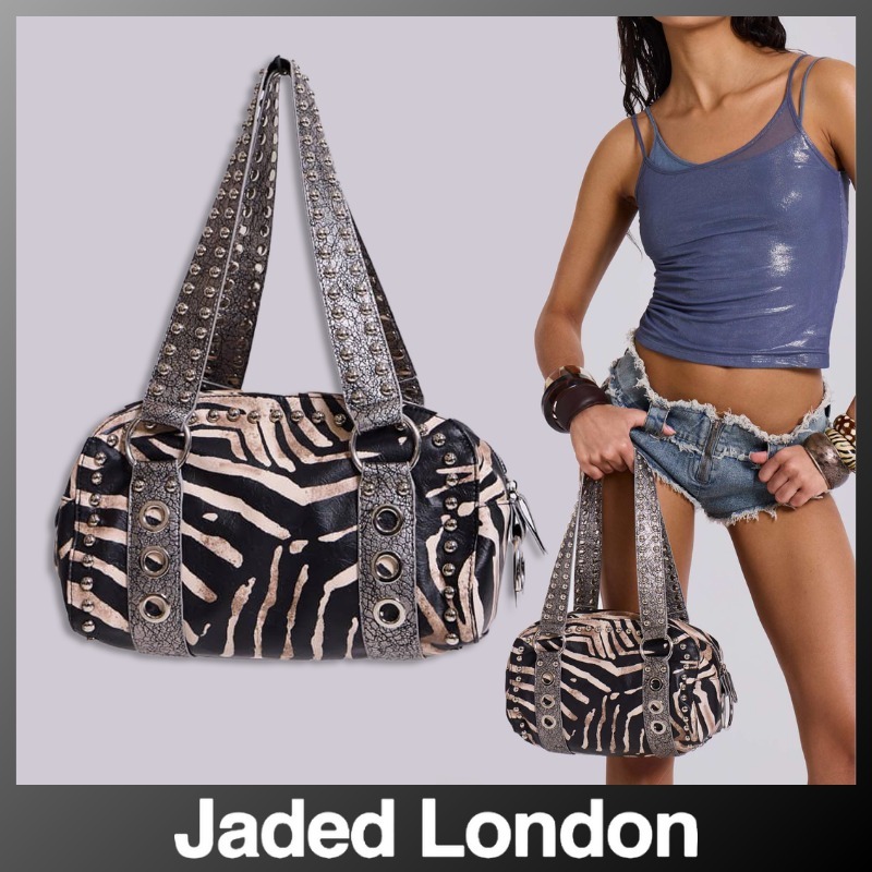 JADED LONDON Marza スタッズ ゼブラ バッグ 送料/関税込
