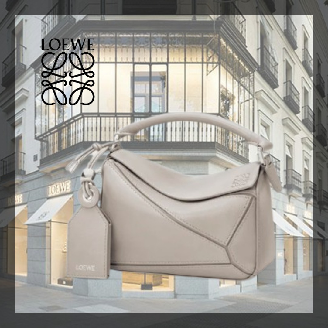 【LOEWE】ロエベ フェザーライト パズルバッグ ミニ★グレー