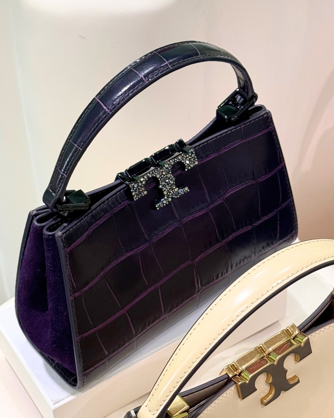 【Tory Burch】Mini Eleanor Satchel (Pansy Purple)