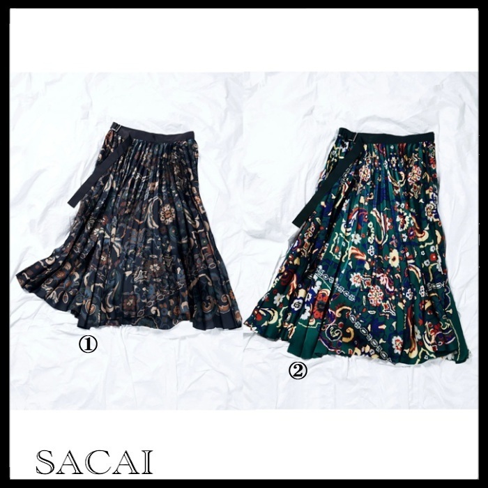 sacai 国内買付 Floral Print Skirt