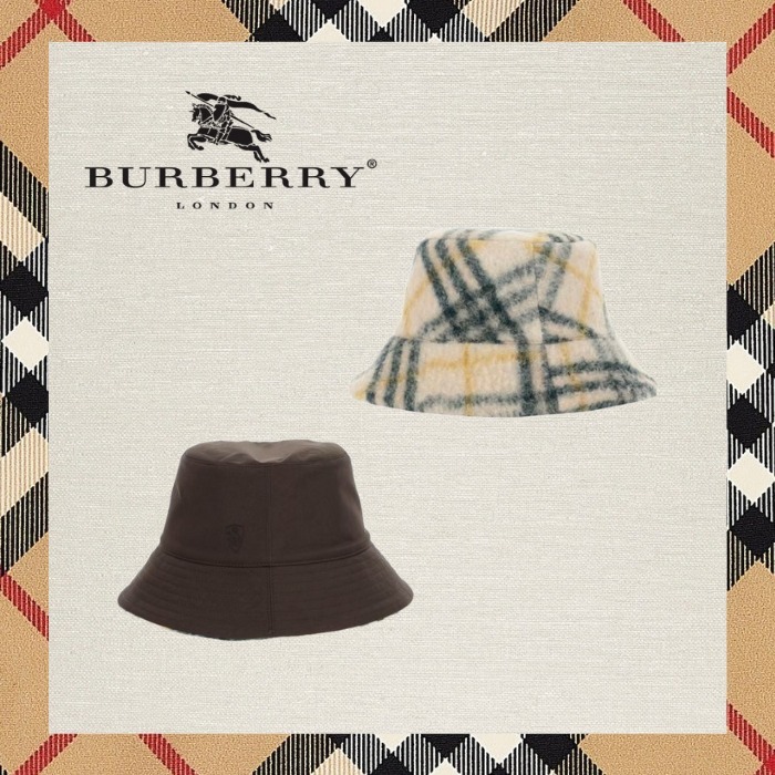 【関税込み】Burberry Reversible Fleece Check Bucket Hat