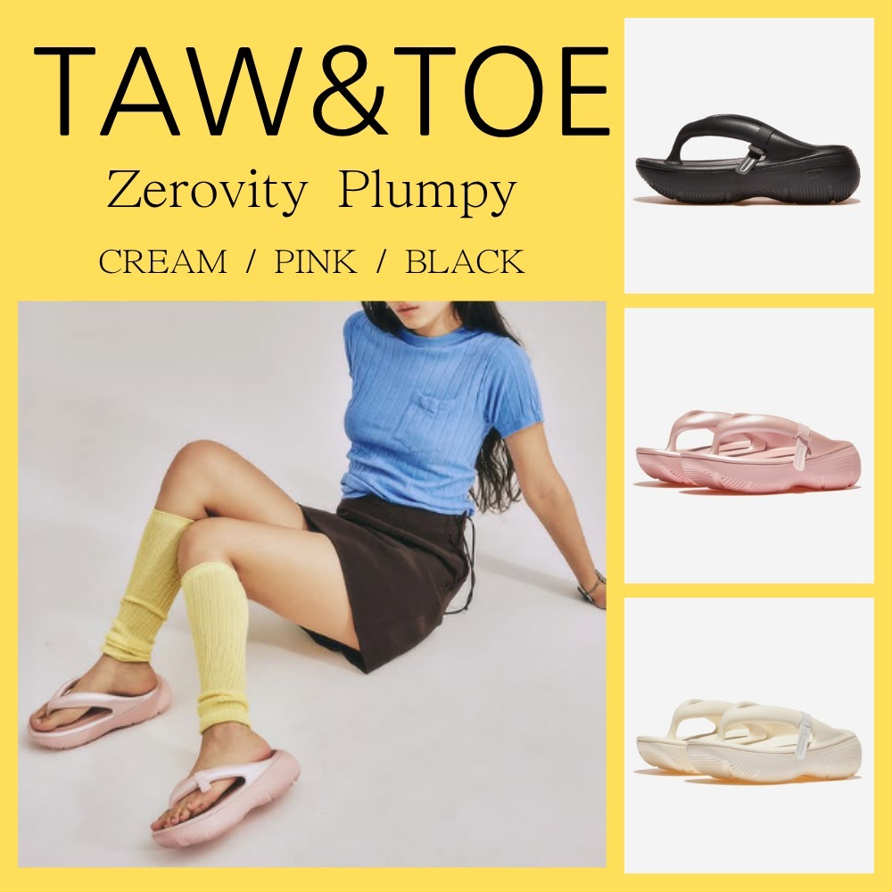 ◆大人気◆ ◆TAW&TOE◆ Zerovity Plumpy - CREAM/PINK/BLACK