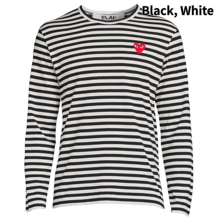 大人気《COMME des GARCONS PLAY》ハートロングスリーブ Tシャツ