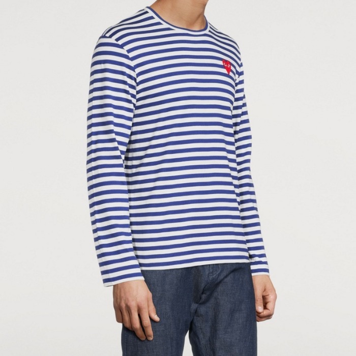 大人気《COMME des GARCONS PLAY》ハートロングスリーブ Tシャツ