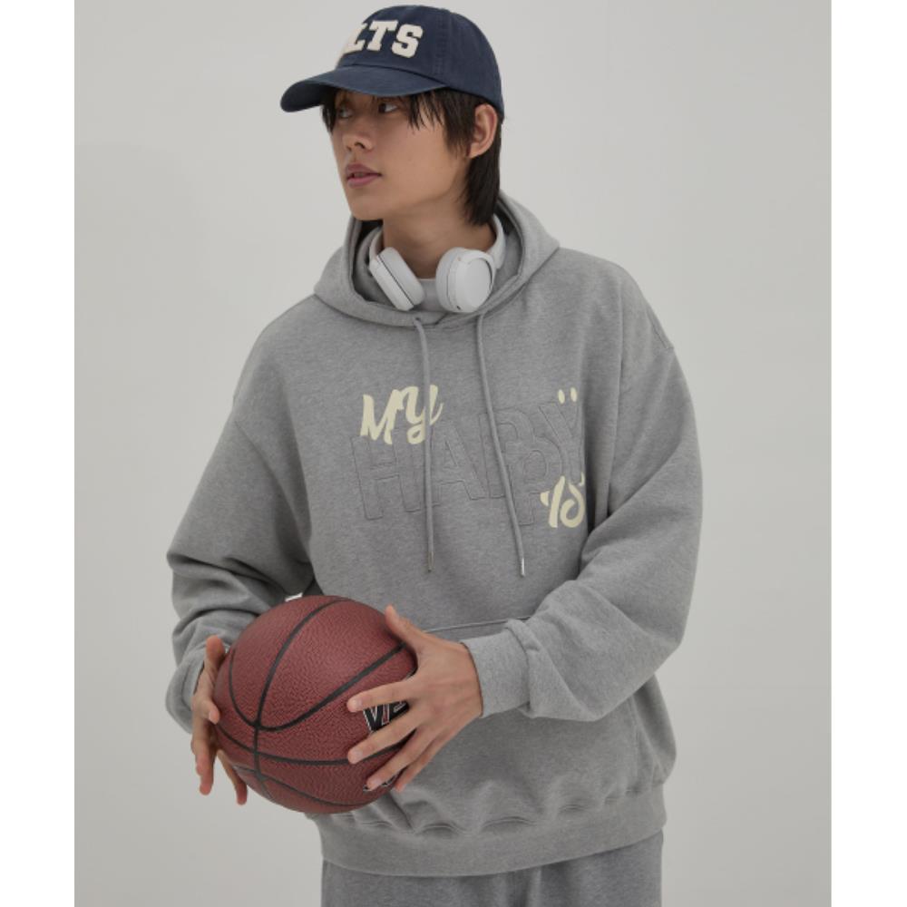★Wai Kei★ MY HAPPY IS Hoodie Gray YKBE01TS05-3