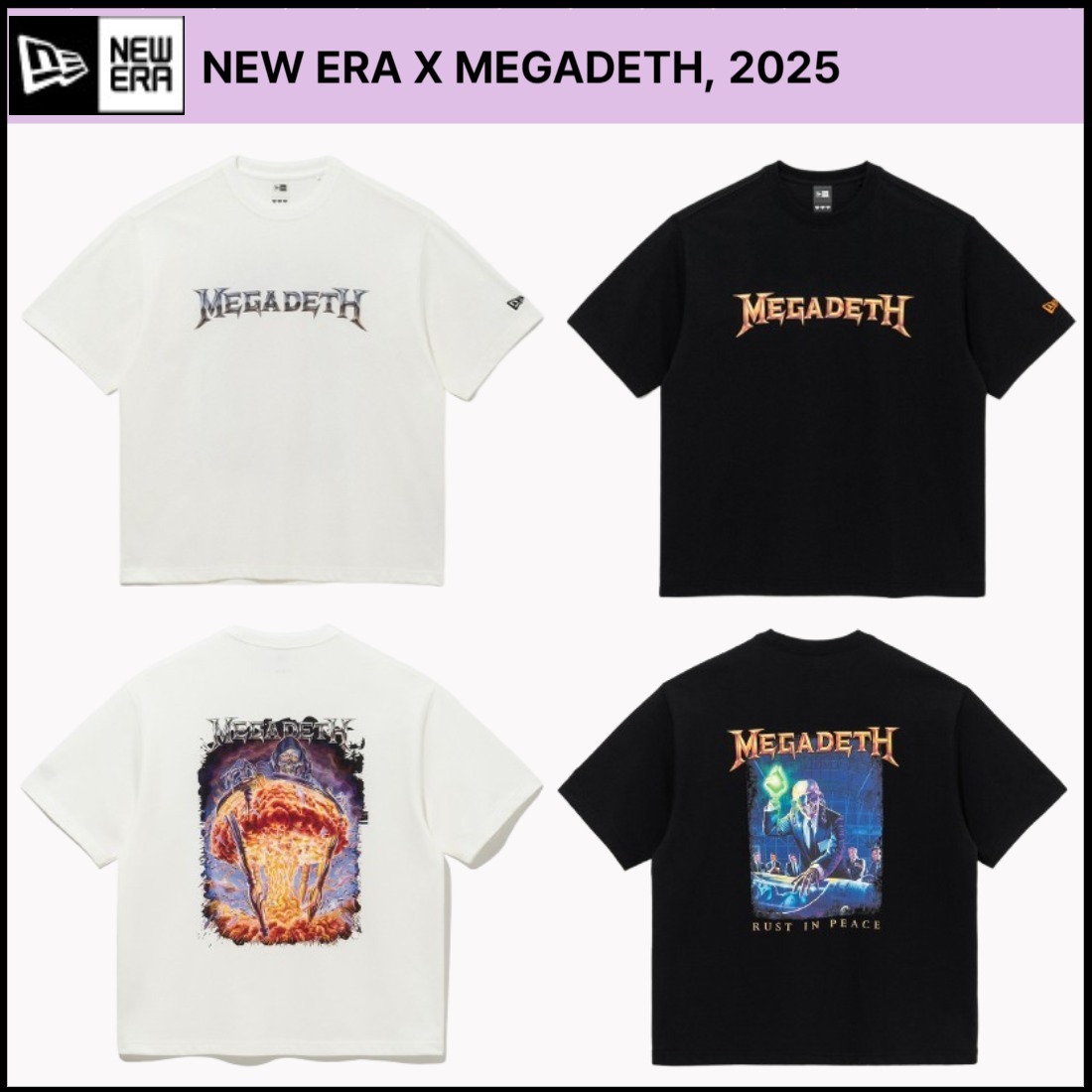 Newera■X MEGADETH Graphic T-shirt■送料込