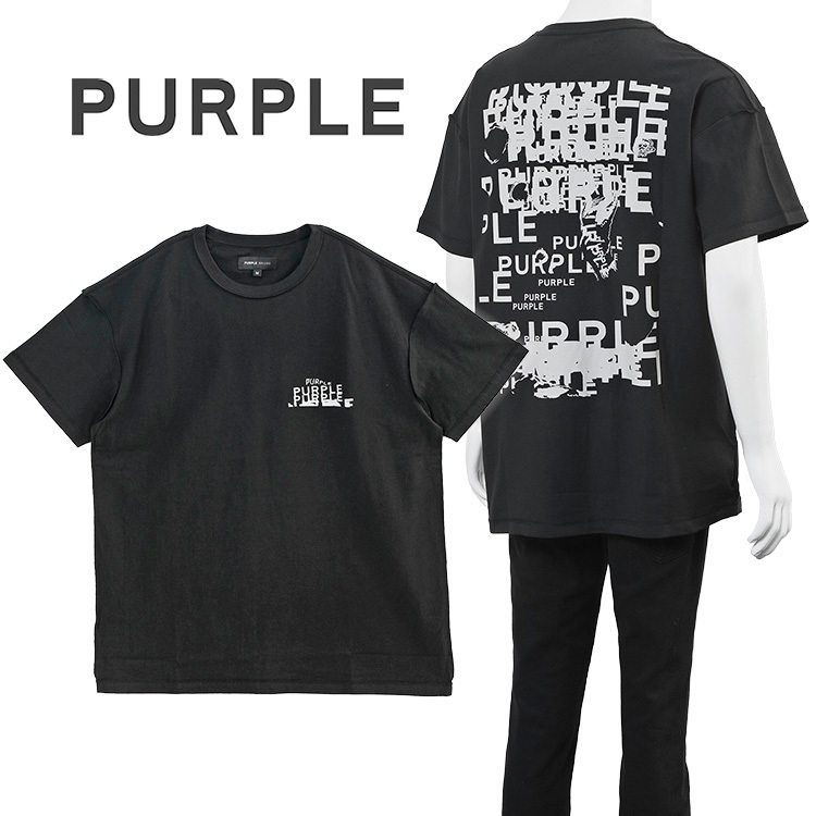PURPLE Tシャツ Black Beauty Inside Out P101-JBBP125-BL