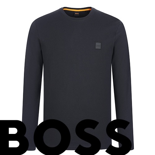 [BOSS] ベーシックコットンロングスリーブTシャツ《〜XXLあり》