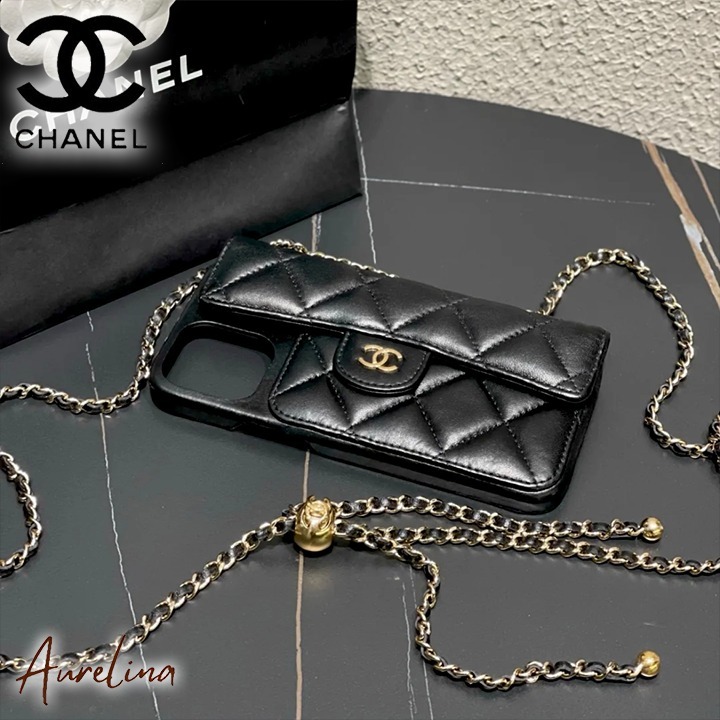 定番マトラッセ【CHANEL】iPhone16ケース Pro Max
