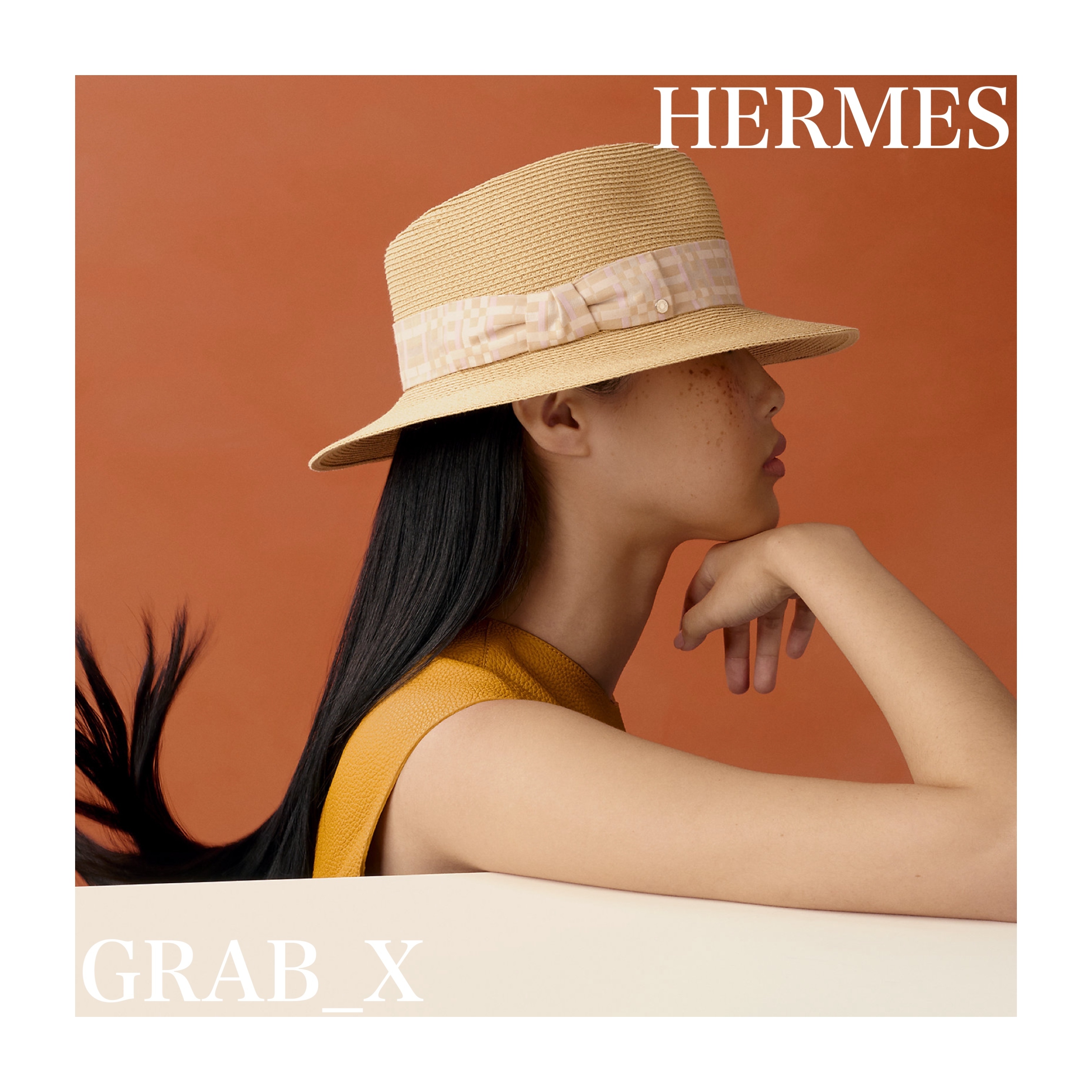 【HERMES】フェドラハット《イジア・Hキルト》トレスパピエ