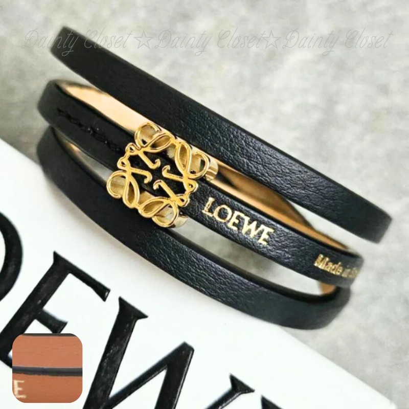 LOEWE ロエベ ツイストバングル カーフ アナグラムダイス 大人気