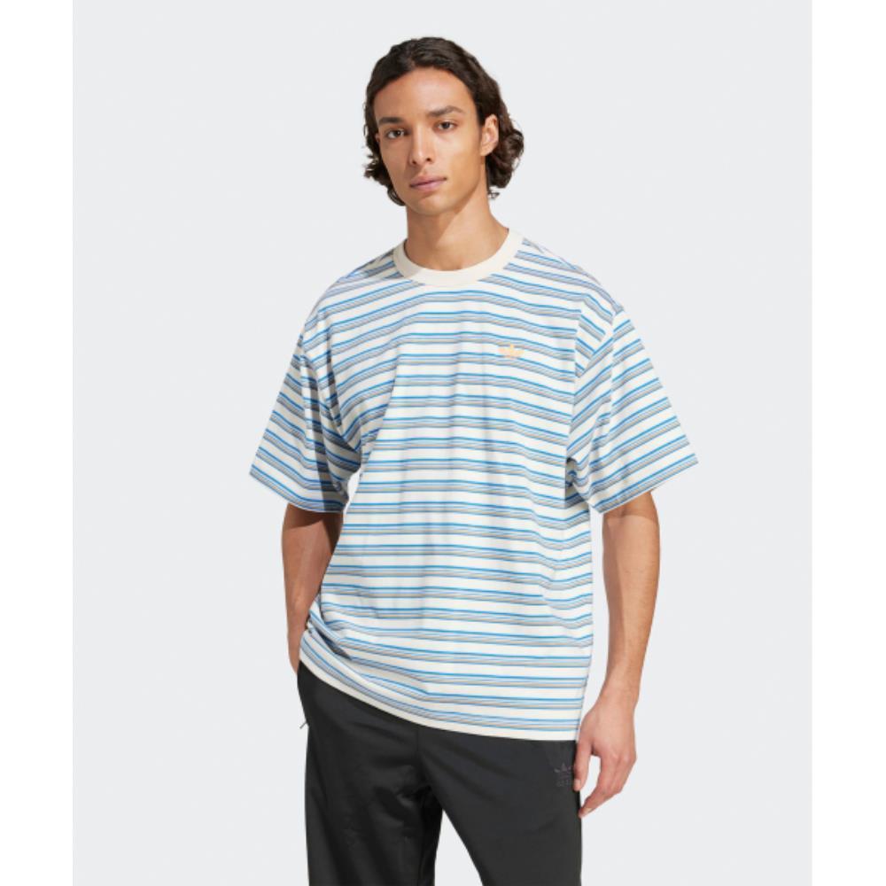 ★adidas★ striped tee sky blue KB8355