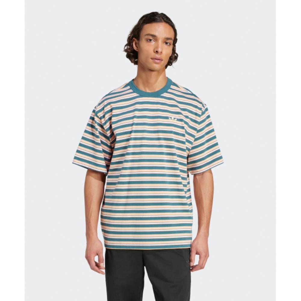 ★adidas★ striped tee tech green KB8357