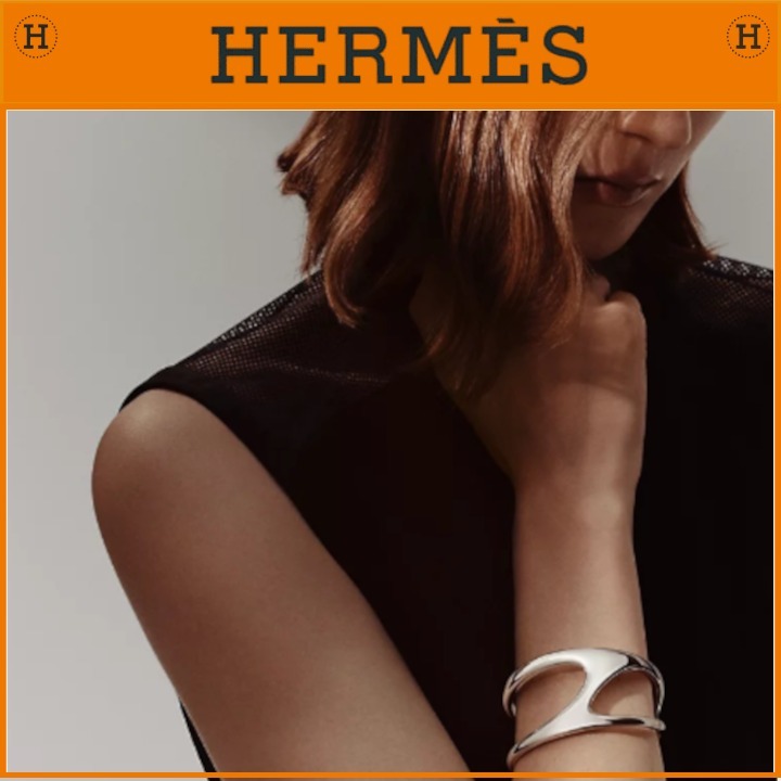 洗練さと共に☆HERMES バングル シェーヌダンクル パンク