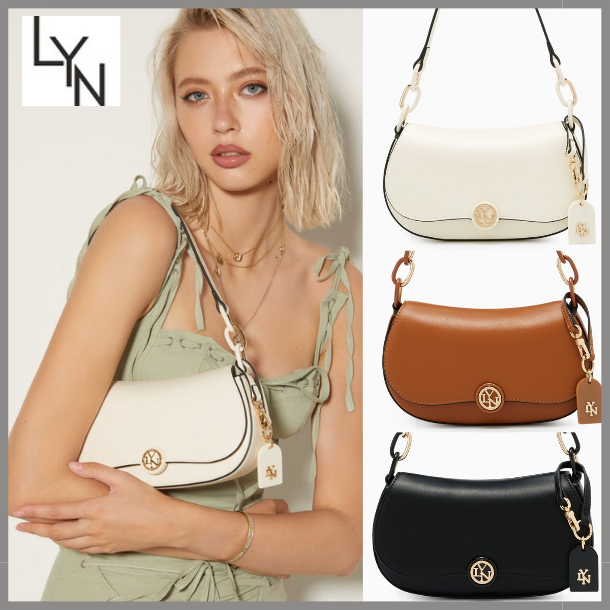 日本未入荷【LYN】新作 SHOULDER BAG ミニショルダー バッグ