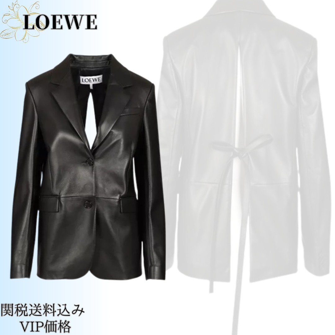◆25FW◆完売間近!◆関送込【LOEWE】ナパラムスキン*ジャケット