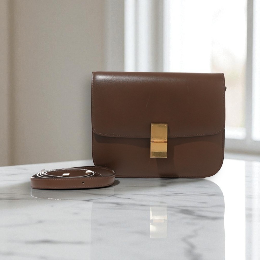 VINTAGE●CELINE●セリーヌ ミディアムクラシック バッグ