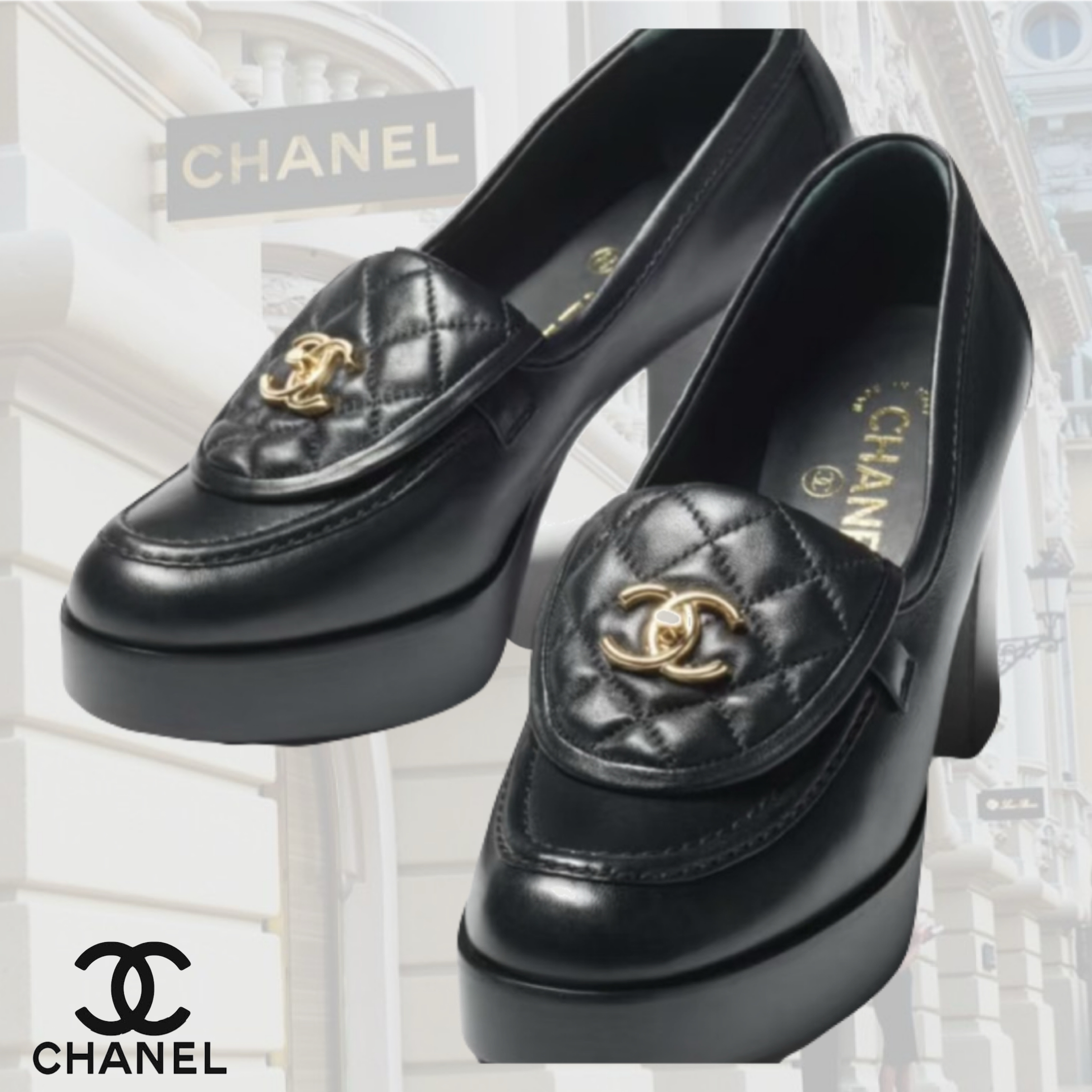 【25B♡】CHANEL マトラッセ ローファー)