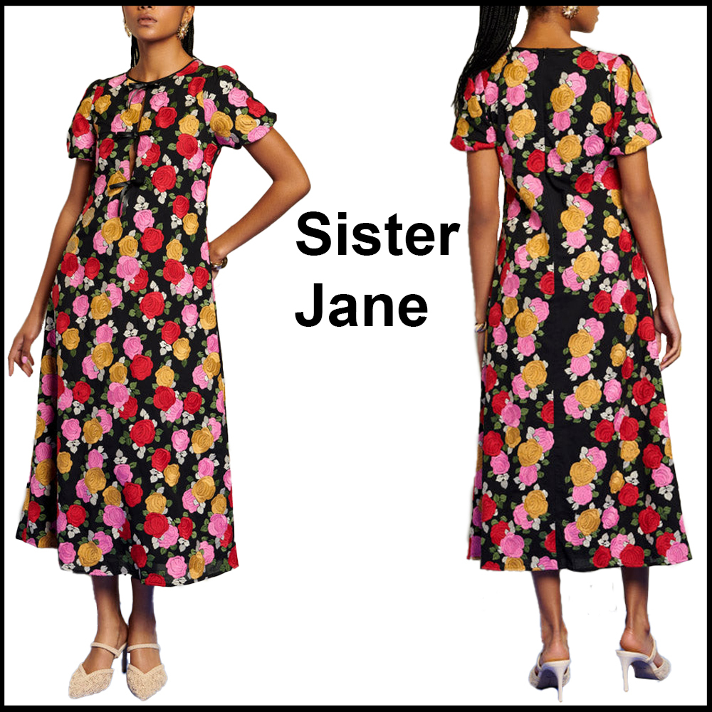 Sister Jane☆ DREAM In Bloom Embroidery Midi ワンピース