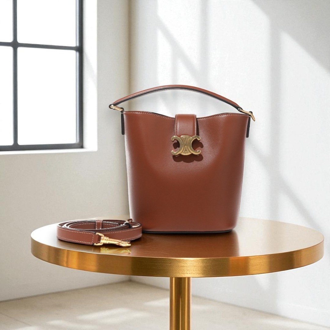 VINTAGE●CELINE●セリーヌ スモールバケツルイーズ バッグ