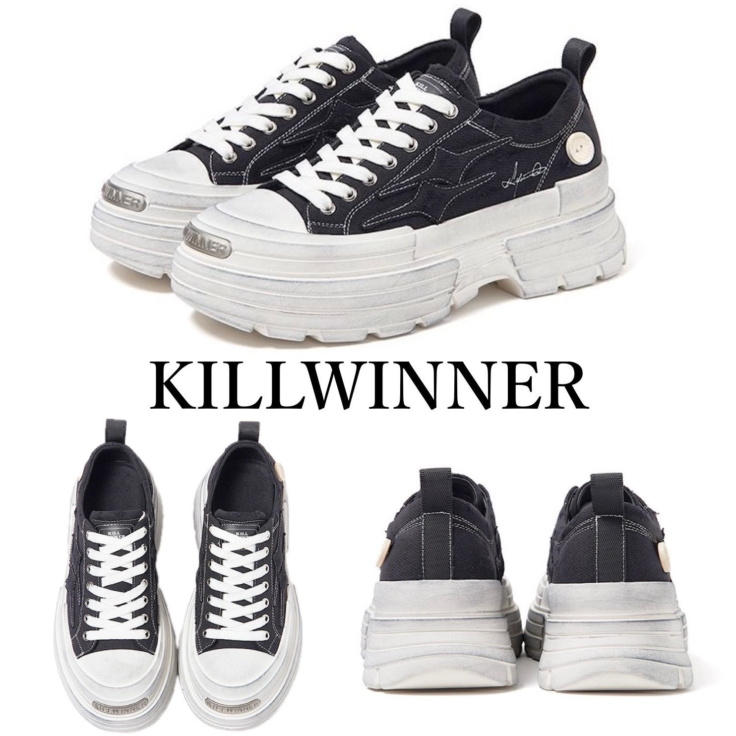 大人気【KILLWINNER】 Shooting Star レトロ カジュアルスニーカ