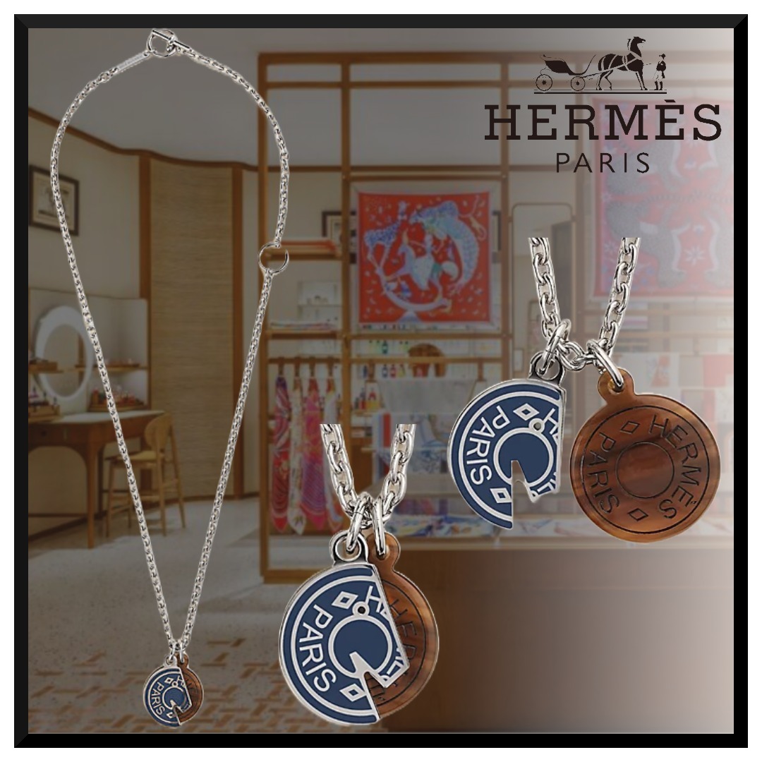 【お洒落・カッコイイ】HERMES カルーセルネックレス