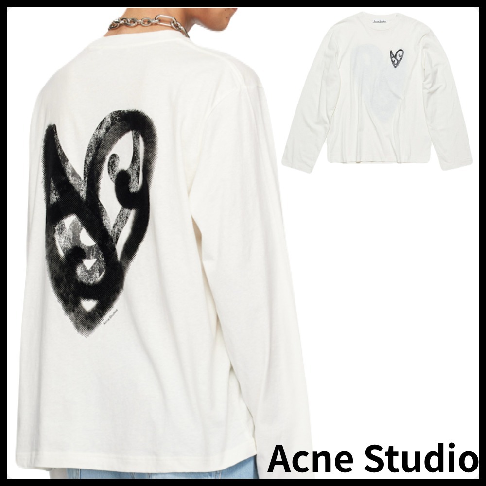 ◆ Acne Studio ◆ ハートプリントロゴ ロンT ユニセックス