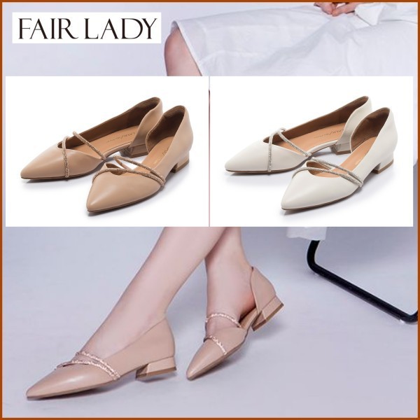 Fair Lady◆ラインストーン ポインテッドトゥ メリージェーン