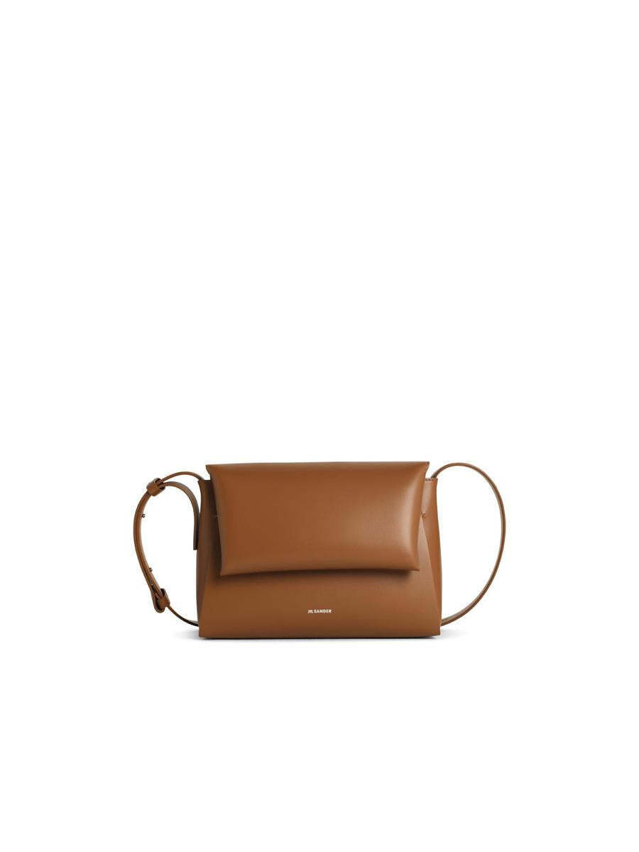 【関税＆送料込み】Jil Sander 'Messenger' Brown Leather Cro