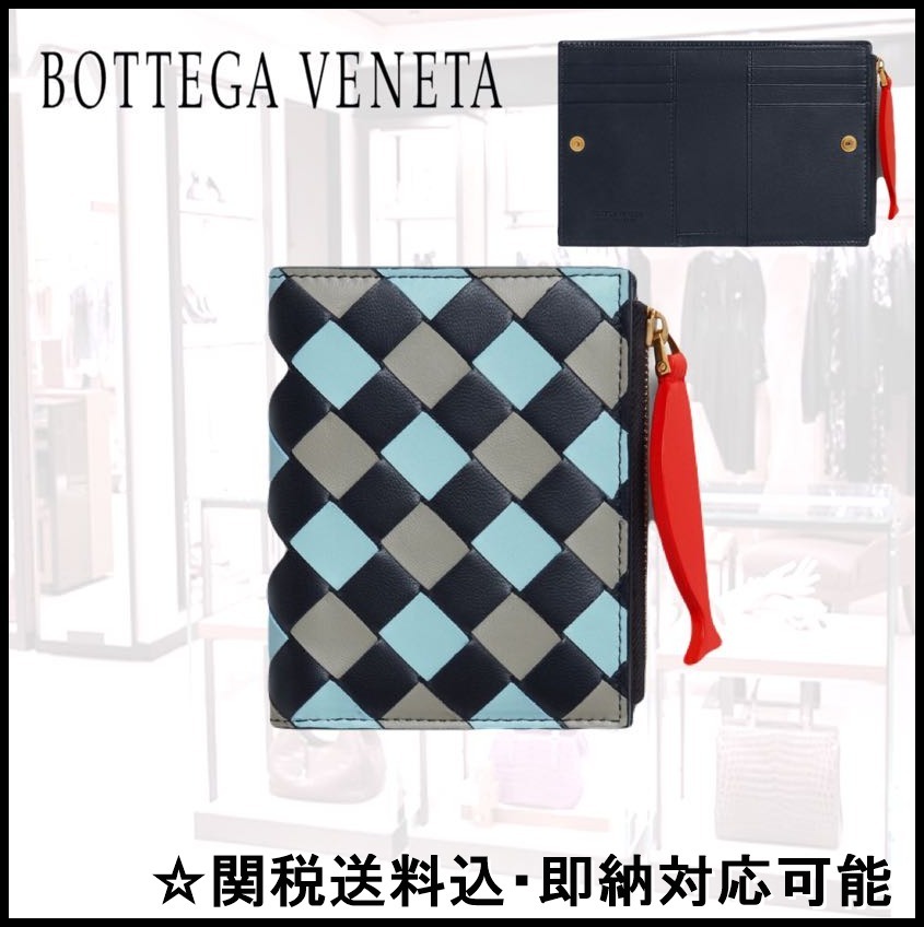 【即納】BOTTEGA VENETA イントレチャート スモール ウォレット