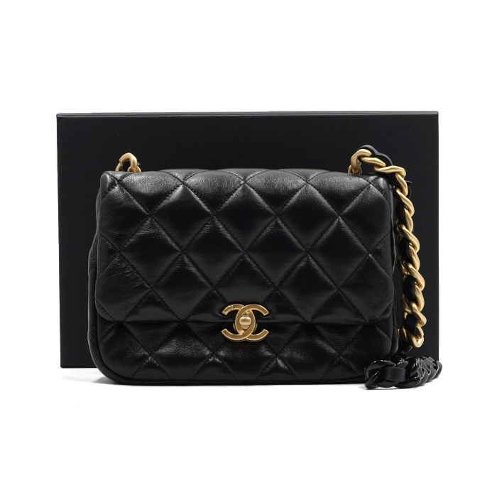 【CHANEL】AS3206 ラムスキン クォルティング スモール バッグ