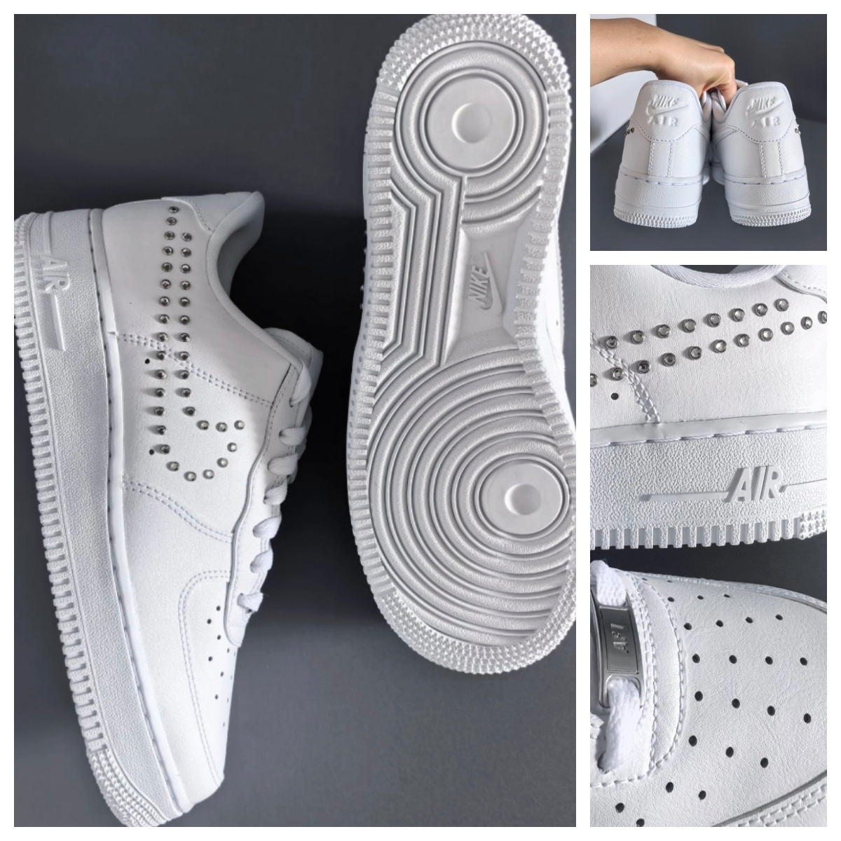 ★ナイキ★WMNS AIR FORCE 1 '07 海外限定 WHITE/CHROME★追跡可