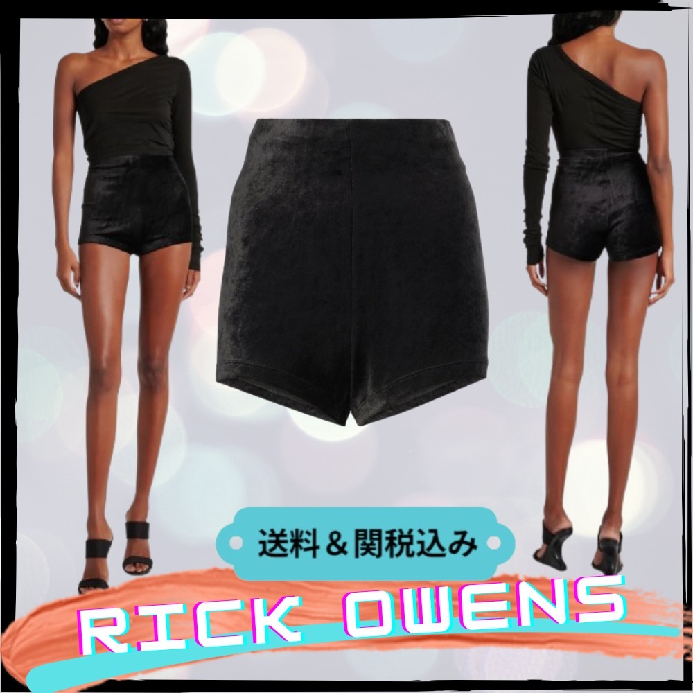【Rick Owens】Lilies Dirt ベルベットジャージーショーツ