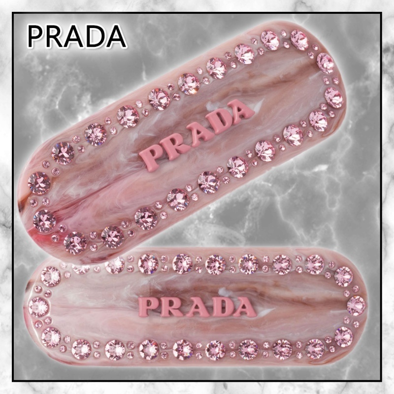 ◆PRADA 最新作◆Plex ヘア クリップ/Pink◆