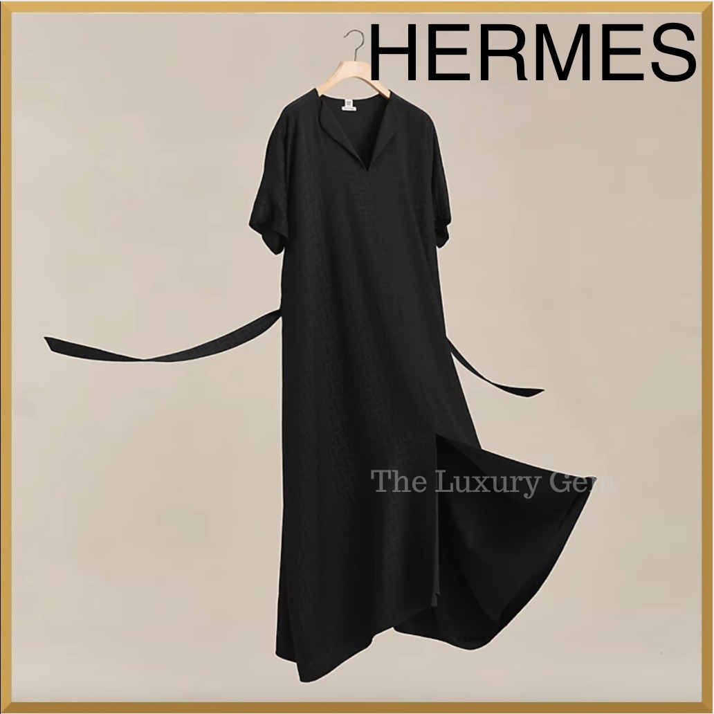 HERMES 「モザイク」モチーフのカフタン