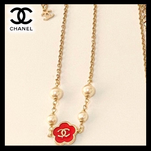 鮮やかなカラー♪フラワー☆25A【CHANEL】ネックレス ABF943