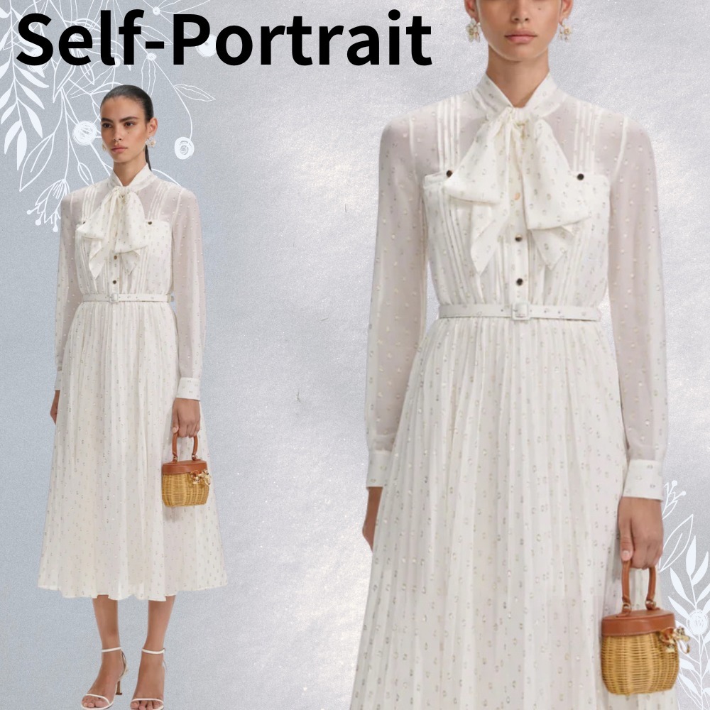 【関税込】Self-Portrait ★品格ある装いに★プッシーボウドレス