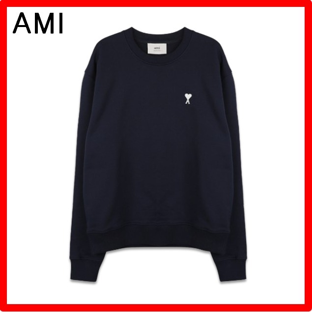 ★韓国の人気★【AMI PARIS】★コットン スウェットシャツ★