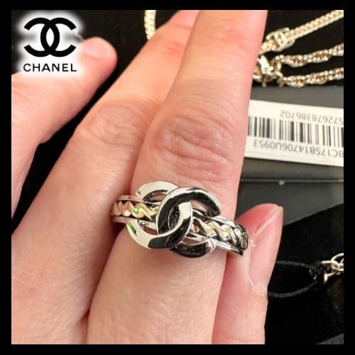 シンプルで上品♪輝く存在感☆【CHANEL】指輪 リング ABG128