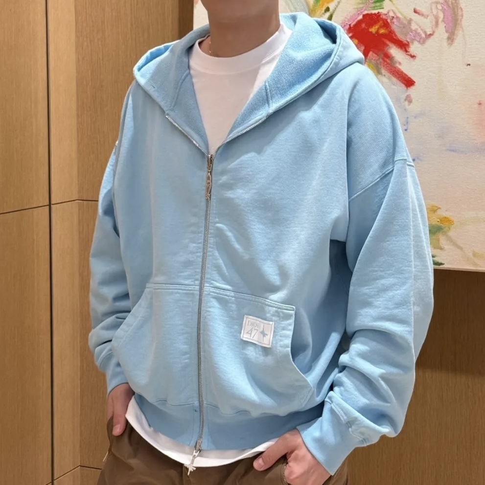 《きれいカラーのコラボパーカー☆》【DIOR】フード付スウェット
