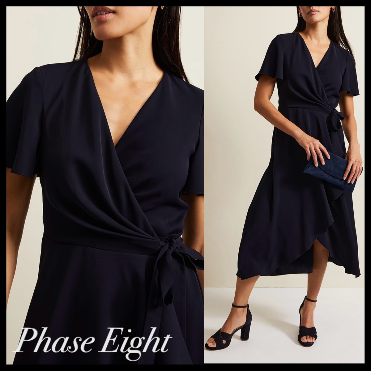 Phase Eight* Julissa フリル ラップドレス ワンピース