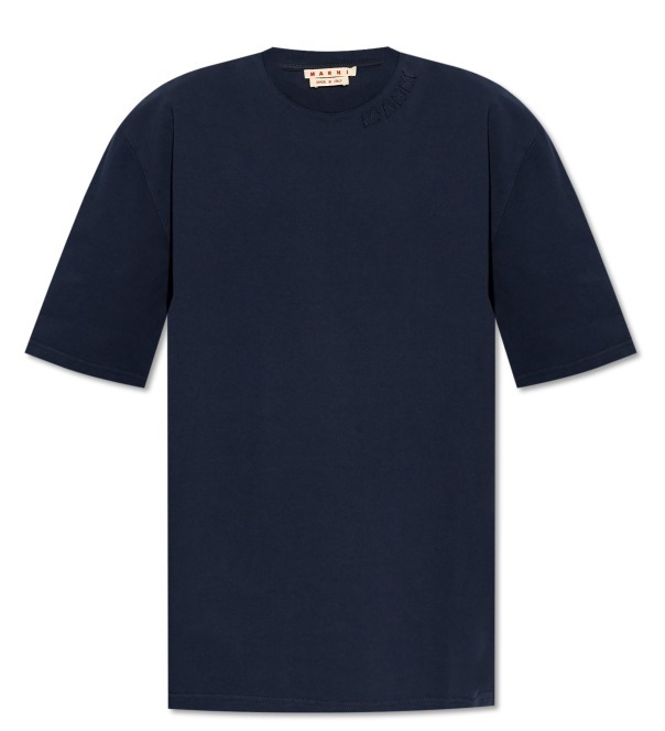 “MARNI” ロゴパッチネックTシャツ