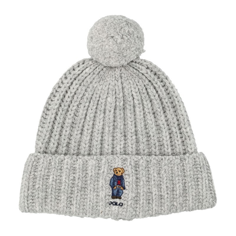 ニットキャップ・ビーニー Ralph Lauren FW25 BEAR BEANIE PON PON (455936112 001)