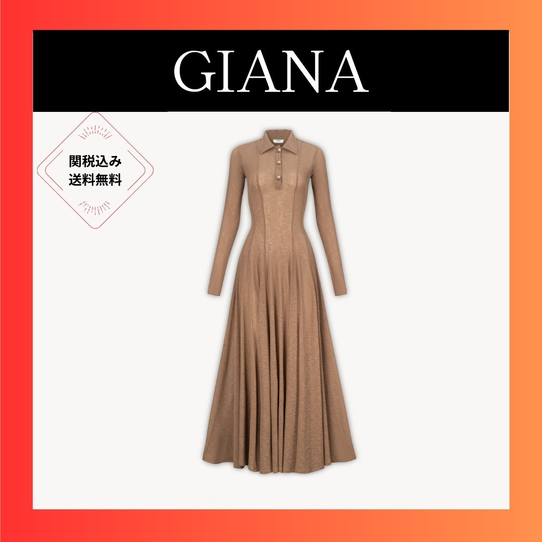 GIANA ROGERS ジャージー シャツドレス