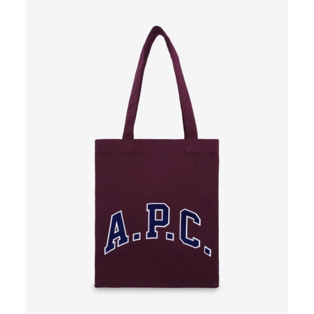 ★A.P.C.★ Lou University Tote Bag Burgundy COCPRM61956GAC C