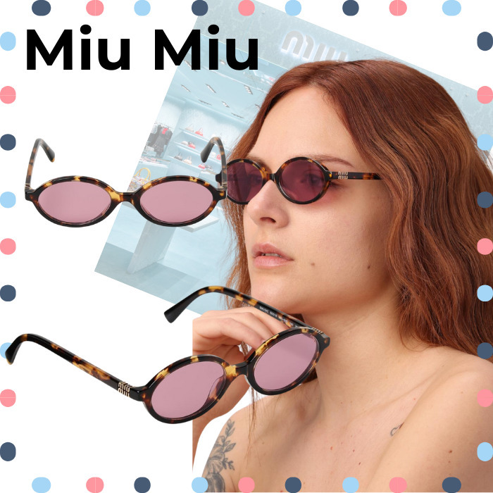 【MIU MIU】ミュウ リガード サングラス ピンク
