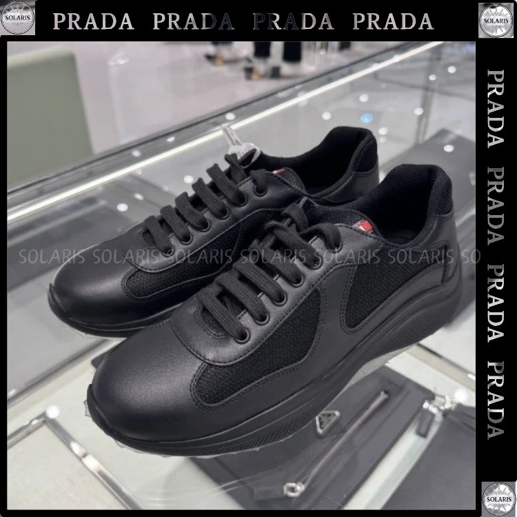 【新作】PRADA アメリカズカップ パテントレザー スニーカー